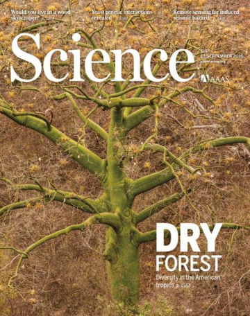 The front cover of Science, highlighting RBGE work on Tropical Dry Forests