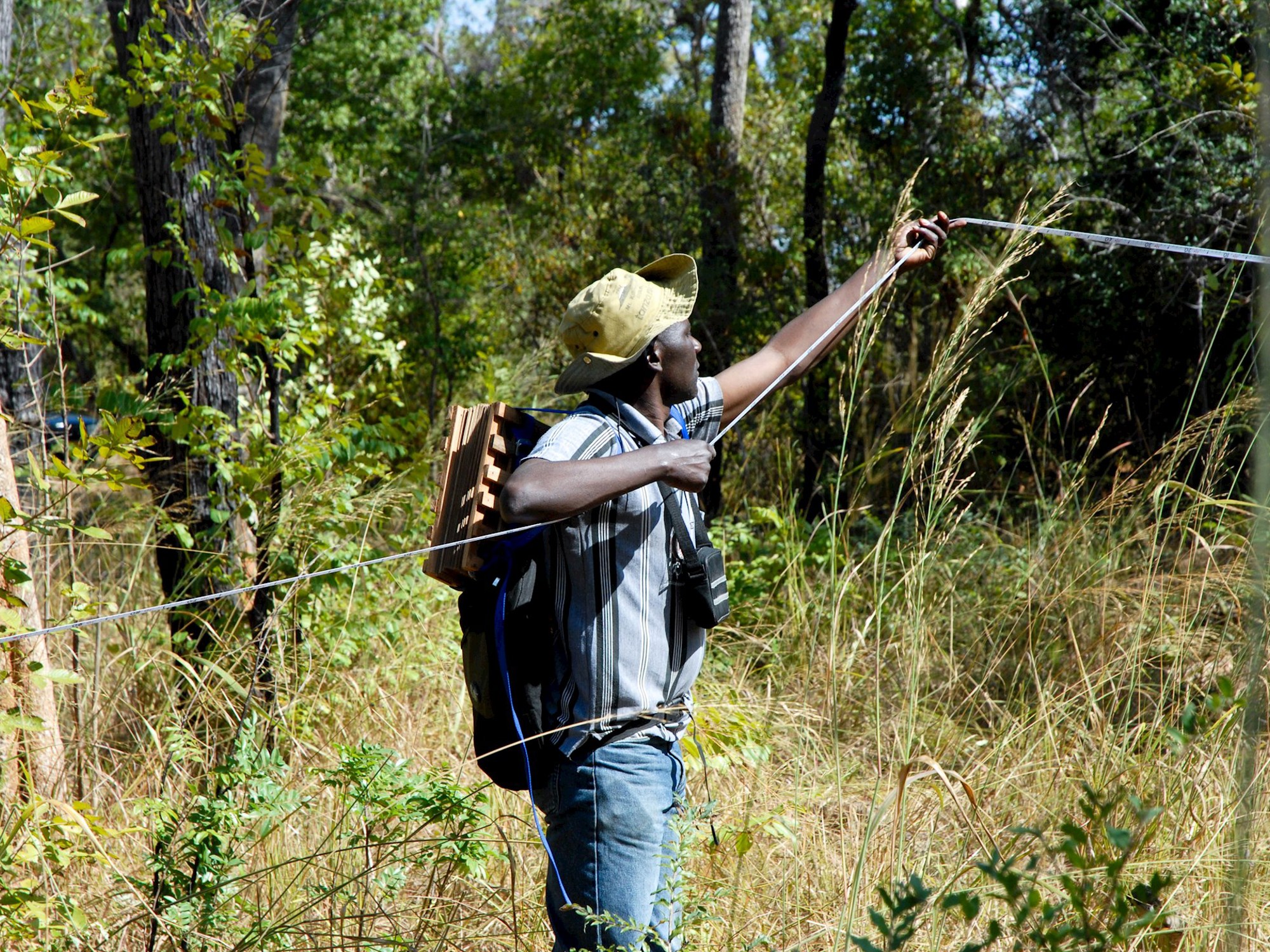 Person doing fieldwork