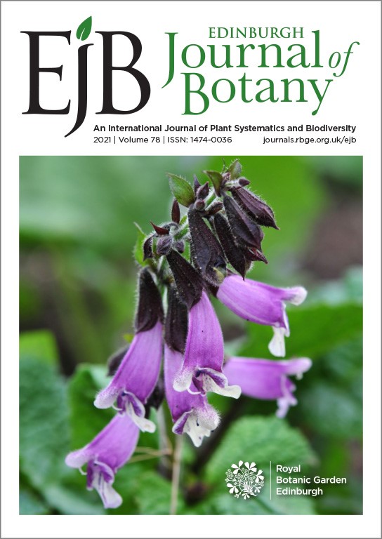 Edinburgh Journal Of Botany Diamond Open Access International Journal